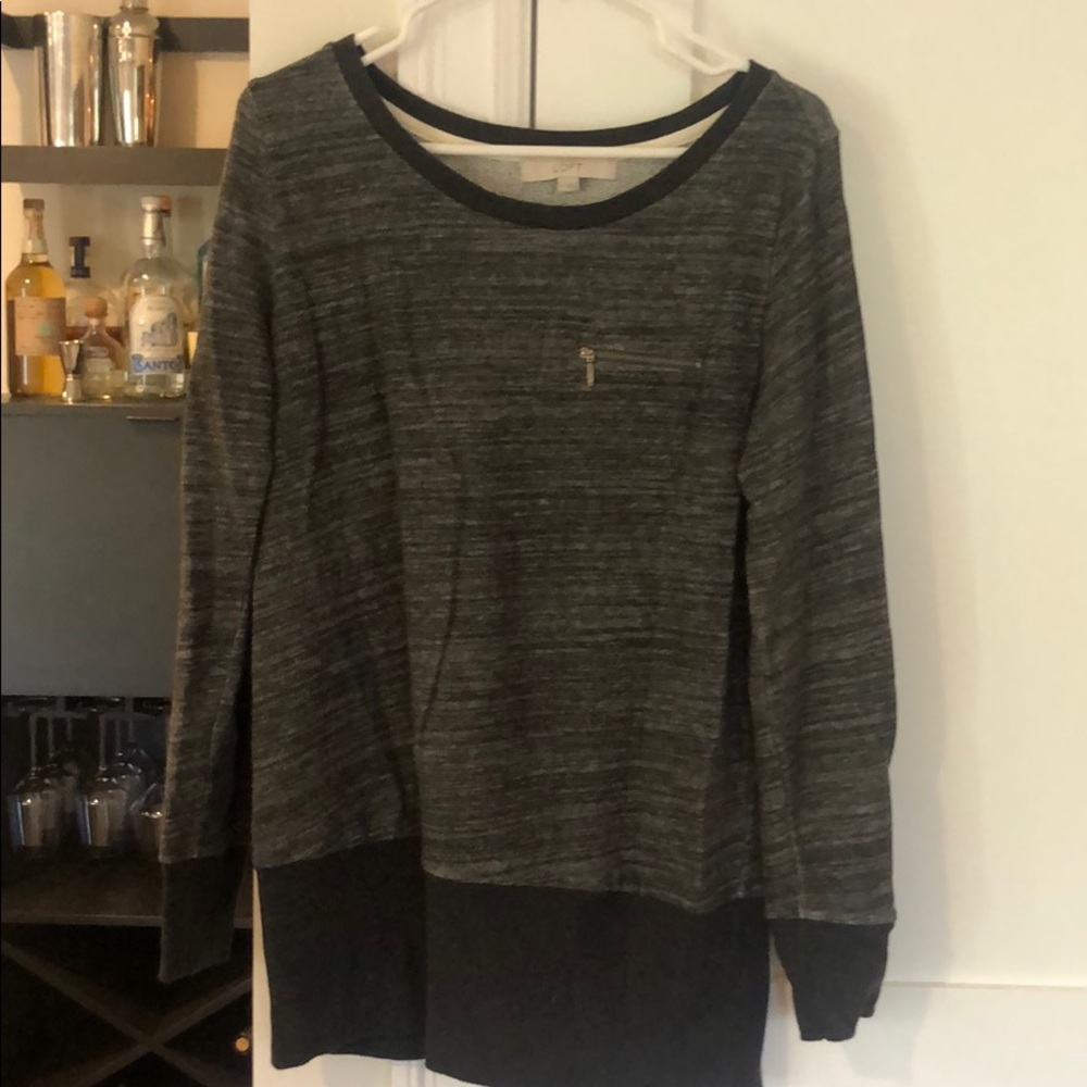 LOFT long sweatshirt cozy lounge ware medium